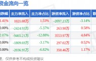 股票行情快报:永泰能源(600157)8月18日主力资金净买入1021.08万元