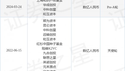 星环聚能完成Pre-A轮融资，融资额数亿人民币，投资方为上海知识产权基金、华成创投等