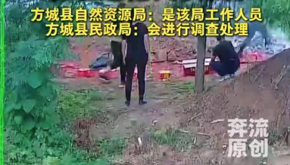 河南一村民称公职人员将坟埋进自家农田致无法耕种,当地回应
