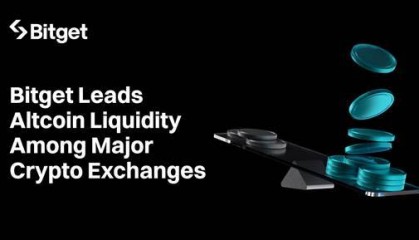 CoinGecko 报告显示,Bitget 流动性领跑主要货币交易所